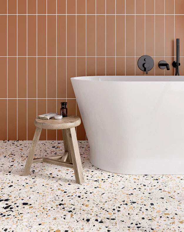 terrazzo tiles in bathroom