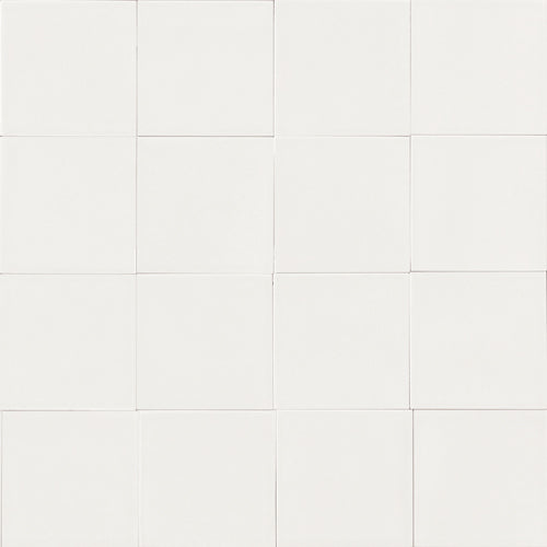 White porcelain tiles for wall and floor