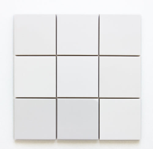 RUBIK porcelain matt white tiles