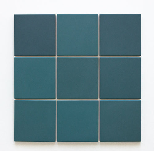 RUBIK Porcelain Tiles Matt Dark Green 123x123 size - D4-P204