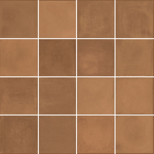 Brown-red tiles. 100x100mm.