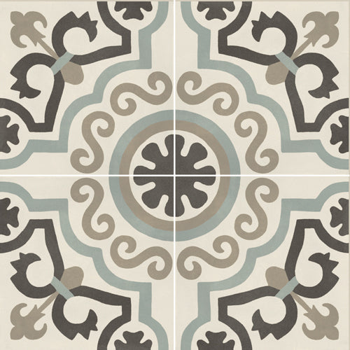 Italian porcelain patterned bone tiles 200x200