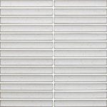 Cottage 3D Strip Mosaic Tiles Gloss Ivory 20x145 size - V2-P21