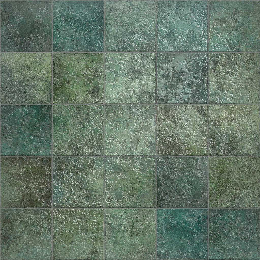 TAHITI Emerald Glossy Porcelain Tiles 147 x 147 - Z3-P4