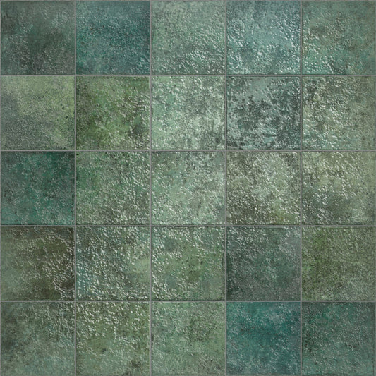 TAHITI Emerald Glossy Porcelain Tiles 147 x 147 - Z3-P4