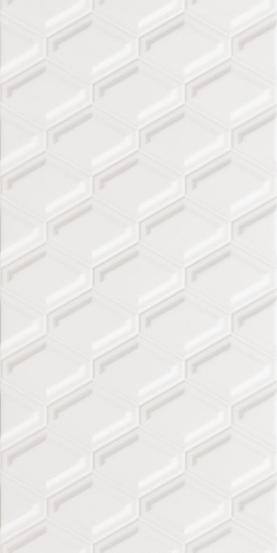 WINTER DIAMOND EMBOSSED WHITE GLOSS 300X600 K1-P717 TILES