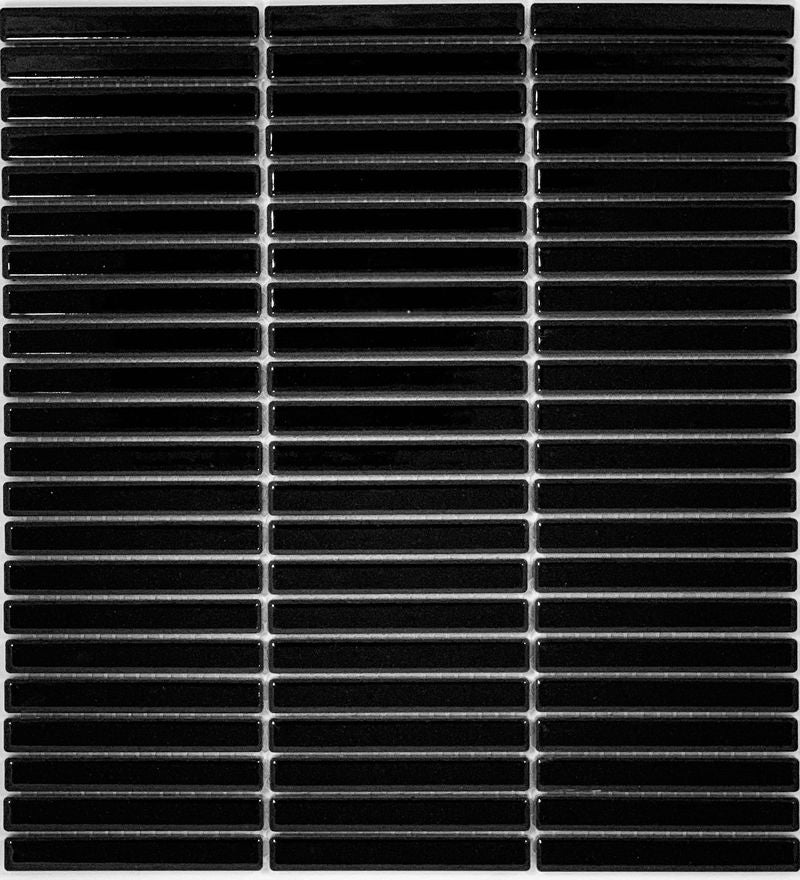 PGHTS-9217 BLACK GLOSS Q3-P35 12X92 KIT KAT TILES