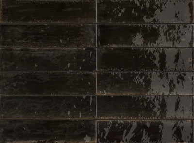 porcelain black gloss handmade tiles