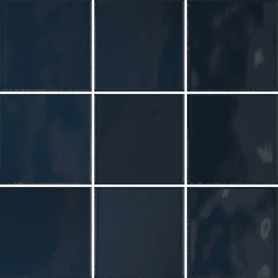 100X100 RETROMIX SAPPHIRE BLUE GLOSSY NON-RECT TILES