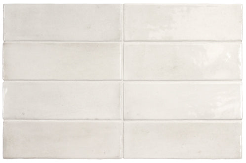 Coco Subway Tiles White Gloss 50x150 size - D9-P203
