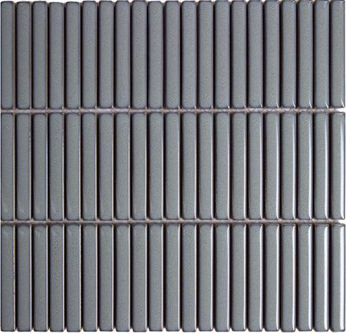 ZEST Porcelain Gloss Silver Mosaic Tiles 12x92 size - D4-P205