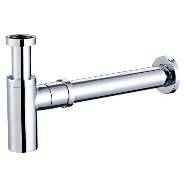 Bottle Trap Round Chrome