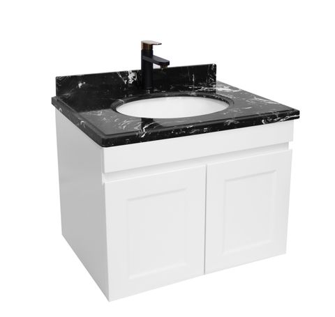 Hampton Matte White Cabinet 60