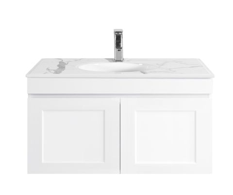 Hampton Matte White Cabinet 75