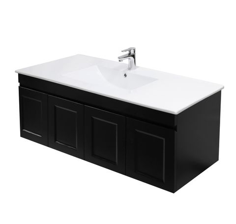 Hampton Black n Chromeina Vanity Top 120