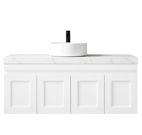 Hampton Matte White Cabinet 120