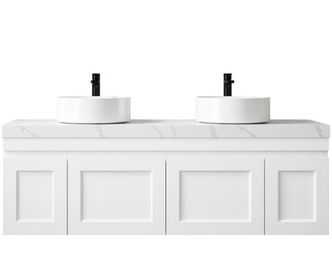 Hampton Matte White Cabinet 150