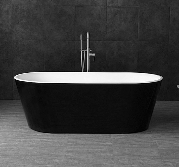 Voghera Bathtub 1700 Black No OF