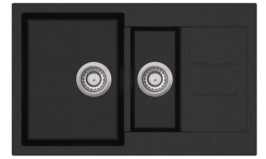 Granite Black Sink 1 1/2