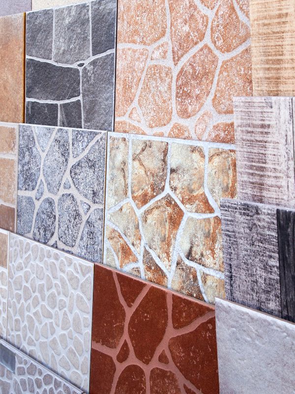 Range of ceramic tiles