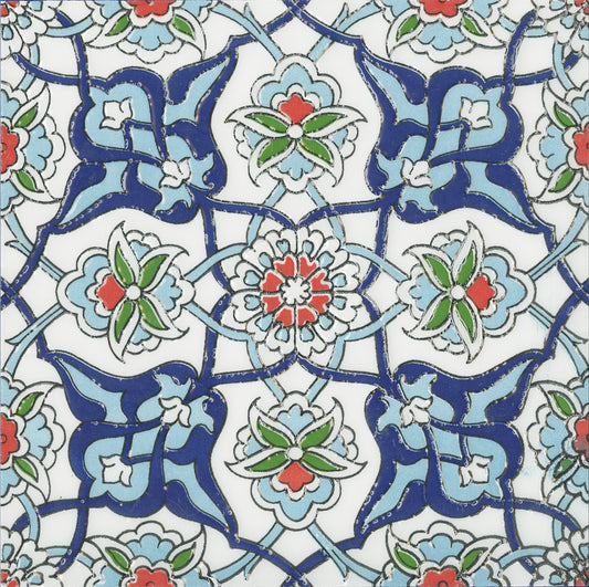 MOROCCO TURKISH BLUE GLOSS 200X200 K3-P720 TILES