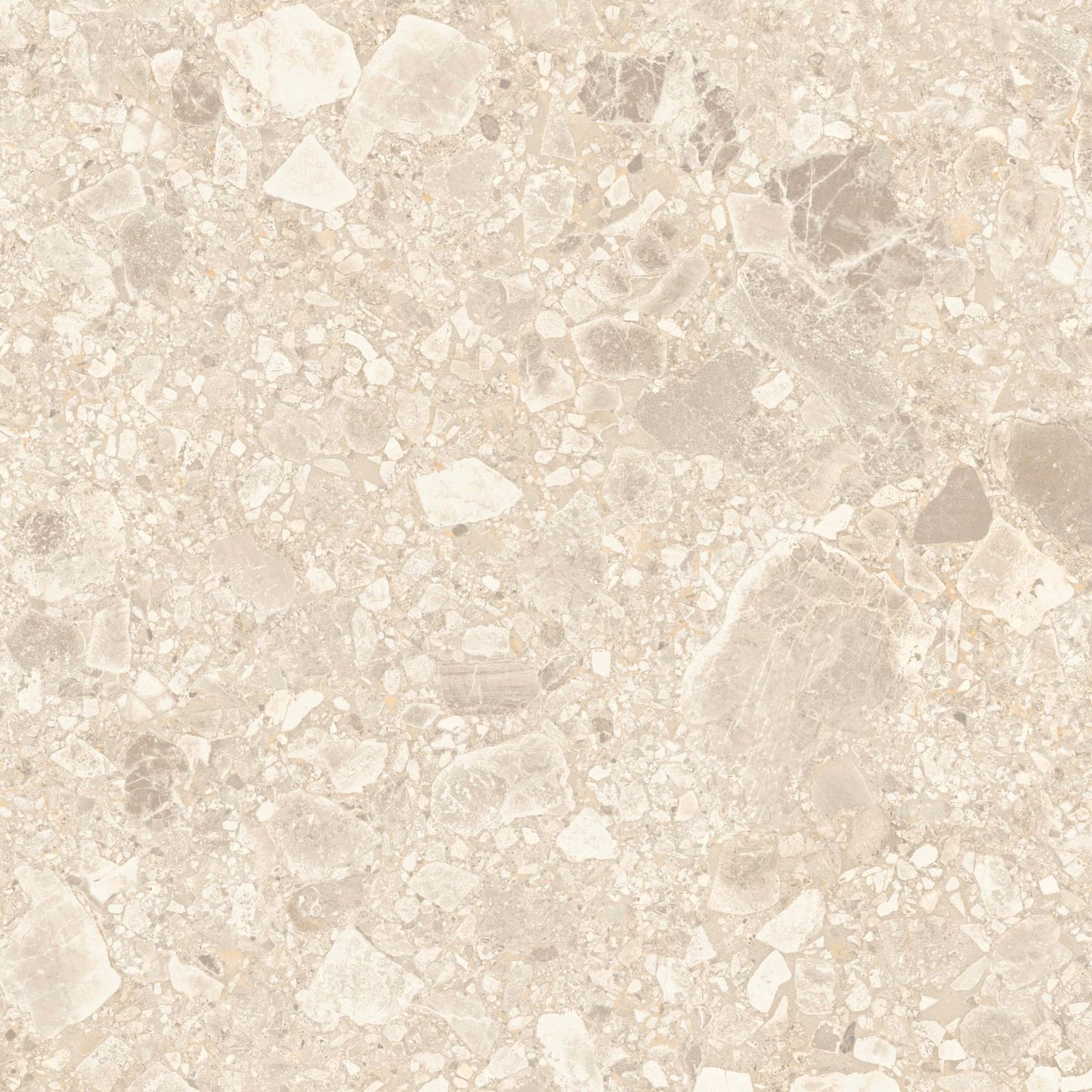 STUDIO TERRAZZO CHAMPAGNE BEIGE EXTERNAL RECTIFIED P5 600X600 K5-P747 TILES