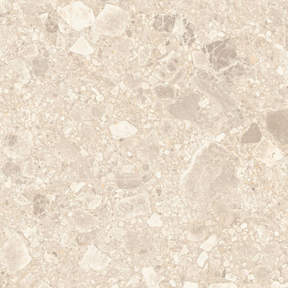 STUDIO TERRAZZO CHAMPAGNE BEIGE EXTERNAL RECTIFIED P5 600X600 K5-P747 TILES