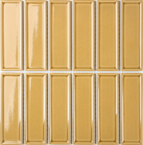 45X145 FRAMED GOLDEN GLOSS MOSAIC D4-P217