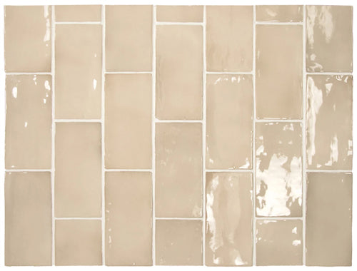 75X150 MANACOR BEIGE ARGILE GLOSS D4-P199 SUBWAY TILES