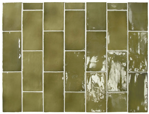 75X150 MANACOR BASIL GREEN GLOSS D2-P199 TILES