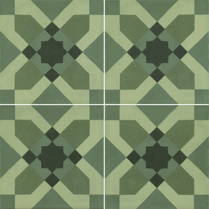 100X100 D_SEGNI BLEND VERDE MATT D3-P173 TILES