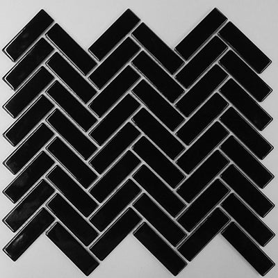 310X273 HERRINGBONE BLACK GLOSS D1-P197