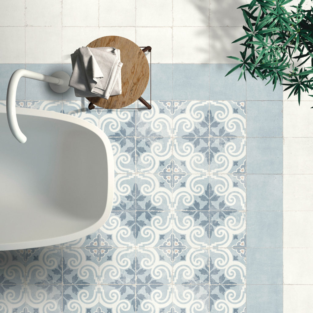 Pattern tiles for bathroom