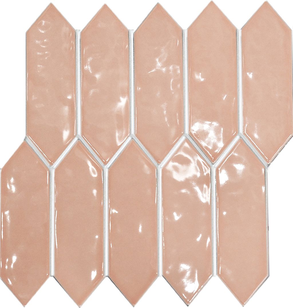 PGAH-5516 SALMON GLOSS ARROW RIPPLE Q3-P45 TILES