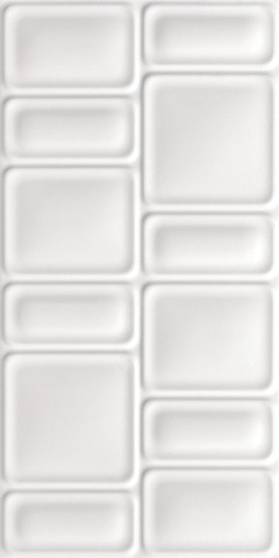 WINTER RECTANGLE MIX WHITE GLOSS 300X600 K4-P717 TILES