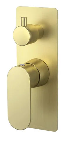 Vetto Diverter Shower Mixer Brushed Gold