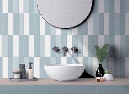 G L E N B R O O K  Blue Stripes  50x200mm  (520GLEBLU-S) H6-P75 TILES