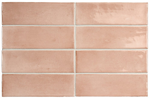 Coco Subway Tiles Orchard Pink Gloss 50x150 size - D5-P203