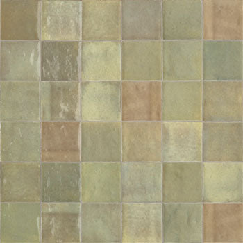 100X100 ZELLIGE SALVIA GLOSS TILES