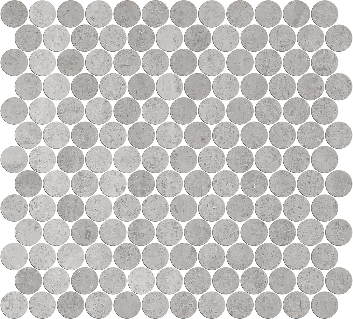 ARTEMIS NEW GREY PENNY ROUND HONED 23X23 K12-P690 TILES