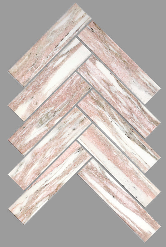 ARTEMIS NORWEGIAN PINK HERRINGBONE HONED 35X150 K3-P690 TILES