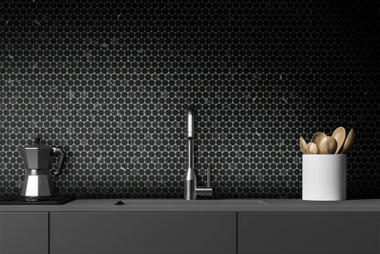 ARTEMIS NERO MARQUINA HERRINGBONE HONED 35X150 K2-P690 TILES