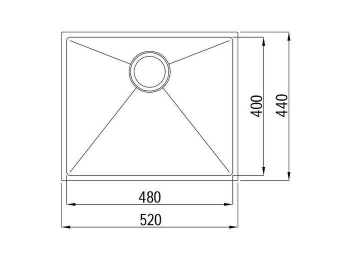 Axon Sink 52S 520x440x220