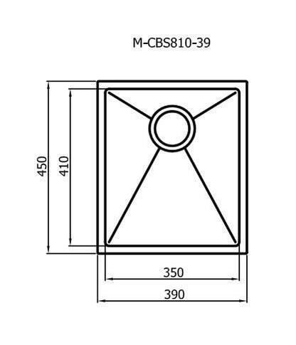 Axon Sink 39S 390x450x220