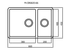 Arte Sink 66D 660x450x200