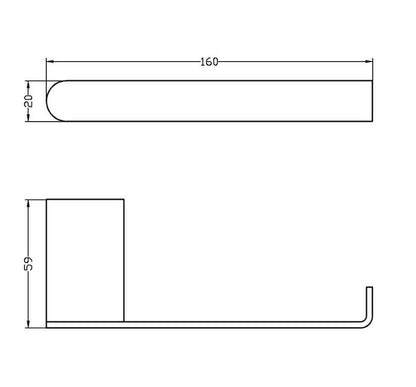 Zevio Towel Bar Chrome