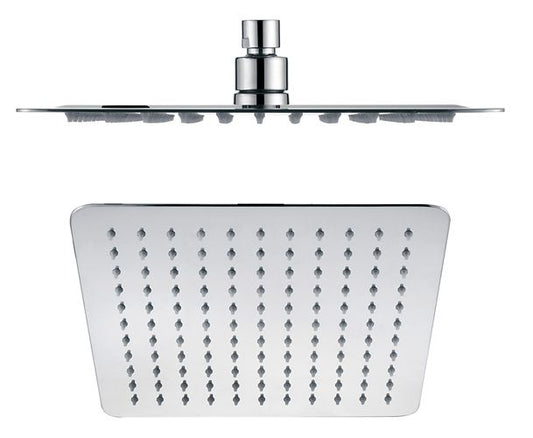 Brass Shower Head Square 250 Chrome