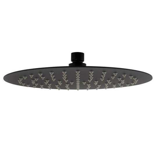 Stainless Showerhead Round 300 Black