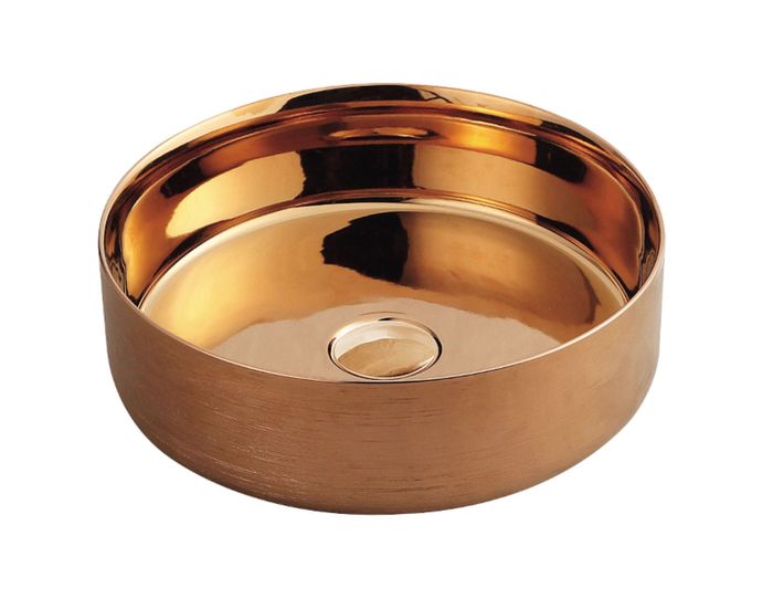 Basin Round 355x355 Rose Gold