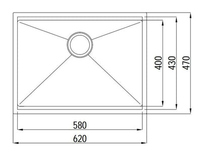 ARF Sink 810S 620x470x220